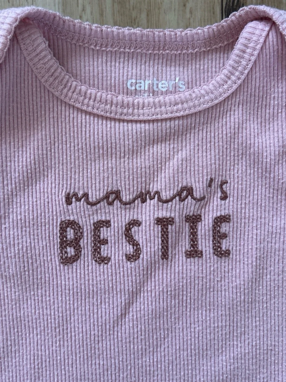 Carter's Light Pink Ribbed 
